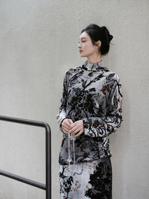 盛唐牡丹 | 丝绒小鸟配鸵鸟毛半裙（鸵鸟毛可拆卸） 商品图10