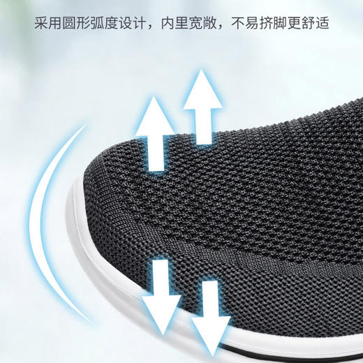 莱鸣春夏懒人健步鞋 飞织鞋面 透气干爽不闷脚 超轻鞋身 走路跑步轻盈无负担 鞋底支撑有力回弹性好 减缓足部压力 鞋底加深纹路 耐磨防滑 商品图4