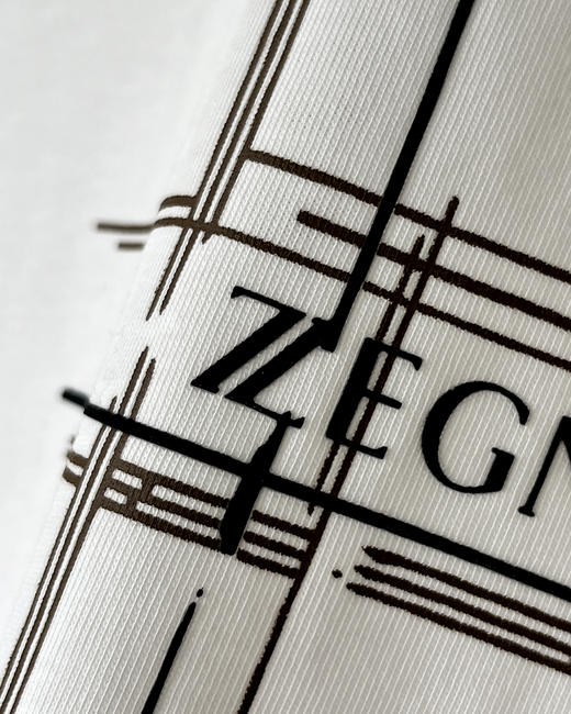 7折  限时 杰尼亚家 男士 休闲线条logoT恤 3色 AH2303 商品图7