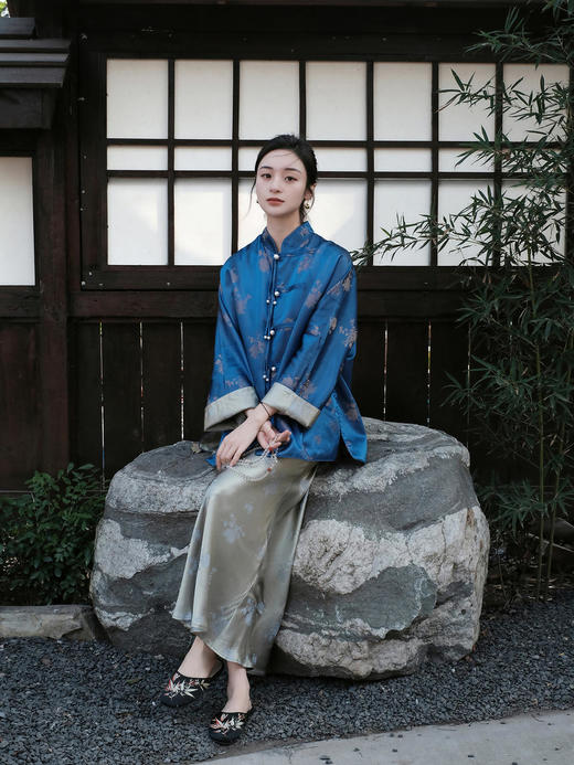 瑕疵 |盛唐牡丹 |琉璃金菊花纹真丝半裙[特价品](特殊商品不退不换) 商品图2