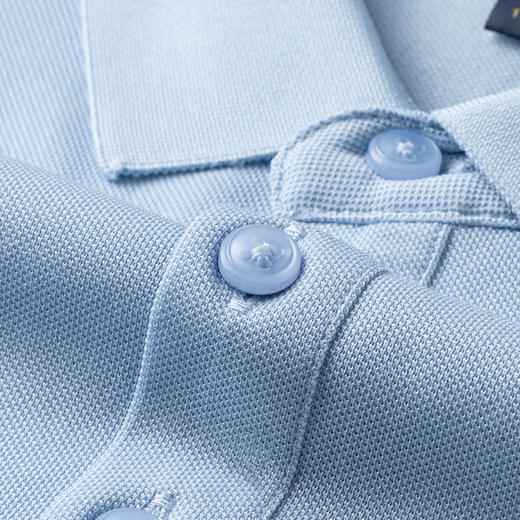 【含桑蚕丝】罗蒙男士烫钻polo衫男短袖男夏季薄款男士短袖t恤男体恤 商品图9