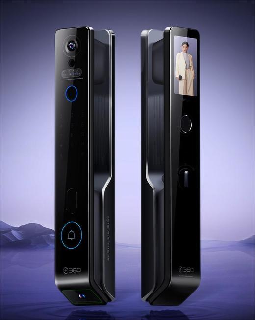 【超值】360智能门锁 V50 Max 掌静脉识别 内含5000毫安原装锂电池 3年质保 免费安装 500万保险 商品图0