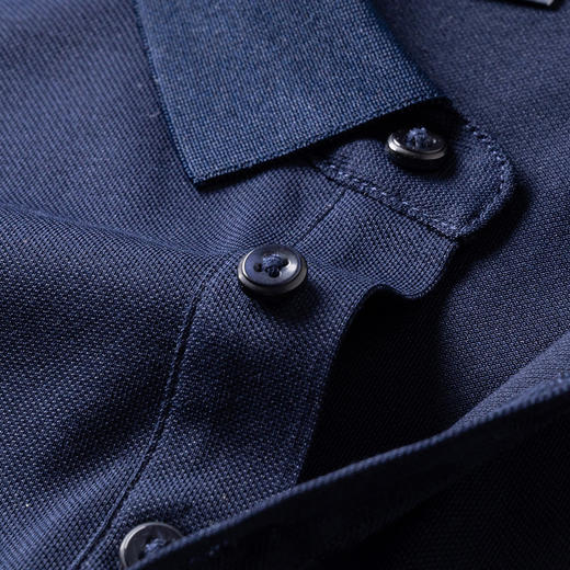 【含桑蚕丝】罗蒙男士夏季商务polo衫男短袖男夏季薄款绣花冰丝t恤男短袖 商品图5