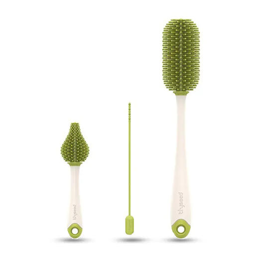 世喜硅胶奶瓶刷（三件套） 奶瓶刷、奶嘴刷、吸管刷 商品图0