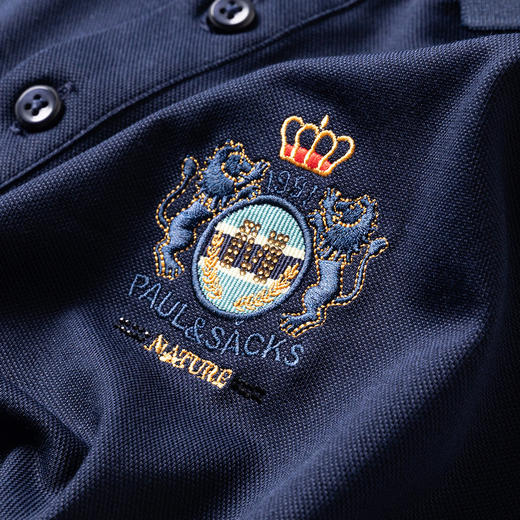 【含桑蚕丝】罗蒙男士夏季商务polo衫男短袖男夏季薄款绣花冰丝t恤男短袖 商品图6