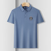【含桑蚕丝】罗蒙男士夏季商务polo衫男短袖男夏季薄款绣花冰丝t恤男短袖 商品缩略图3