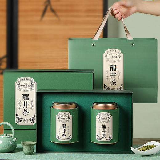 【御萃龙井】去寻 明前特级 龙井绿茶 至臻龙井礼盒 净含量250g 商品图5