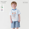 马克珍妮夏装新款 男童手绘动物纯棉短袖T恤儿童上衣230786 商品缩略图0