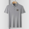【含桑蚕丝】罗蒙男士夏季商务polo衫男短袖男夏季薄款绣花冰丝t恤男短袖 商品缩略图2