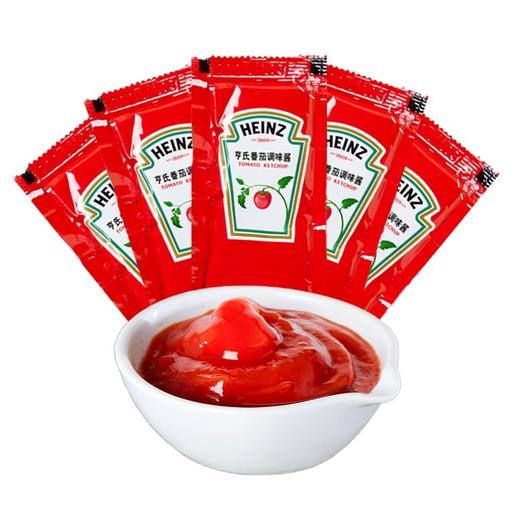 亨氏番茄酱包9克/袋小包装0脂肪儿童番茄沙司面包汉堡烘焙配料 商品图0