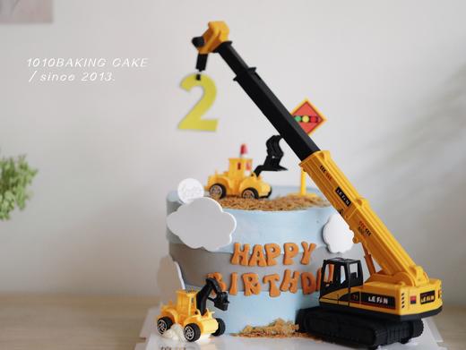 「工程车·大吊车」岁数可改·100%动物奶油（附图6寸加高·提前3天预订） 商品图3