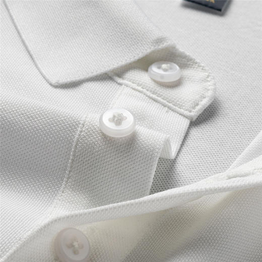 【含桑蚕丝】罗蒙男士珠片绣花polo衫男短袖夏季运动t恤男短袖t恤男 商品图12