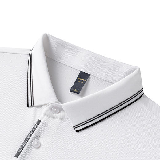 【含桑蚕丝】罗蒙男士万针绣户外polo衫男短袖夏季薄款运动t恤男短袖 商品图9