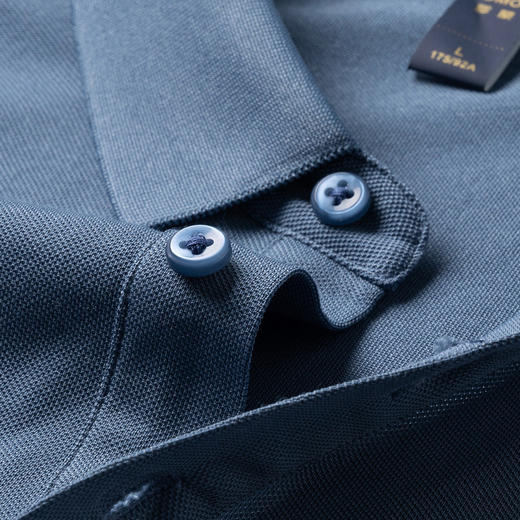 【含桑蚕丝】罗蒙男士刺绣口袋polo衫男短袖男夏季冰丝t恤男士短袖 商品图7