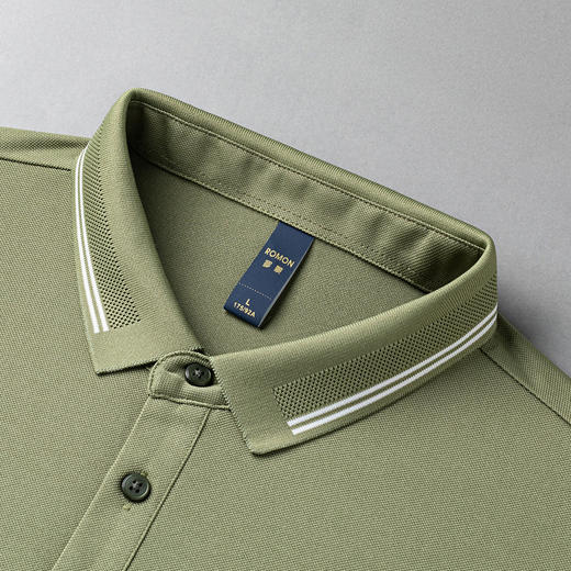 【福利款】罗蒙男士提孔双面领polo衫男短袖男夏季薄款速干t恤男短袖 商品图9