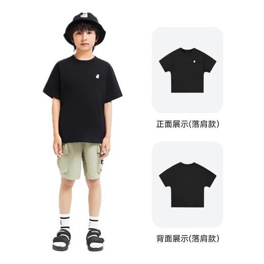 【超舒衣·宽松速干短T】男女童透气速干全棉T恤新款安奈儿童装实体店同款AM421874 商品图10