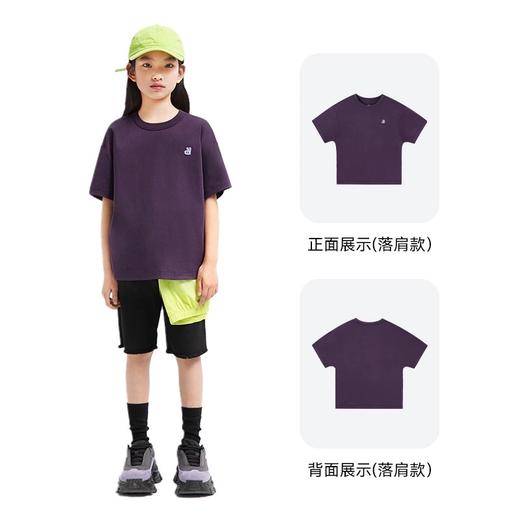 【超舒衣·宽松速干短T】男女童透气速干全棉T恤新款安奈儿童装实体店同款AM421874 商品图11