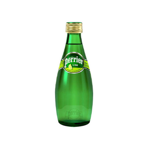 PERRIER巴黎水气泡水玻璃瓶 柠檬味330ml 商品图0