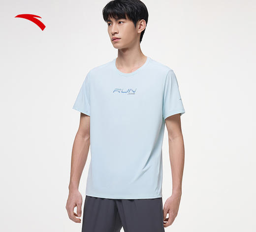 【S/M断码】安踏冰丝T丨跑步短袖t恤男夏季新款冰感透气运动针织衫152425104【库存有限，如无货将做退款，介意慎拍！】 商品图1