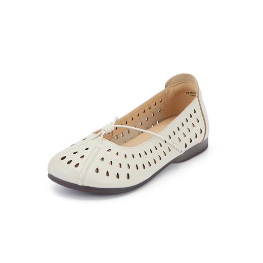 西村名物2024春季新款圆头平底奶奶鞋洞洞鞋软皮舒适复古女鞋X24AH10551 商品图1