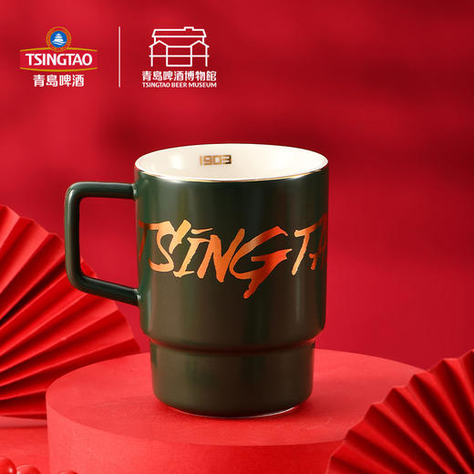 青岛啤酒博物馆 竹简创意马克杯简约陶瓷杯咖啡杯 青岛啤酒 官方文创 商品图3