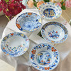 日本和蓝古伊万里花浪漫饭碗陶瓷盘子大深菜盘家用餐具礼盒套装 商品缩略图7