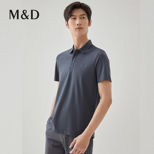 【名盾】无痕社交POLO衫，清爽长绒棉面料，舒适清爽，自在不紧绷MXBL22632B 商品图1