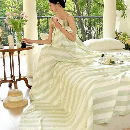 TY竹纤维新款牡丹提花盖毯15820 商品图3