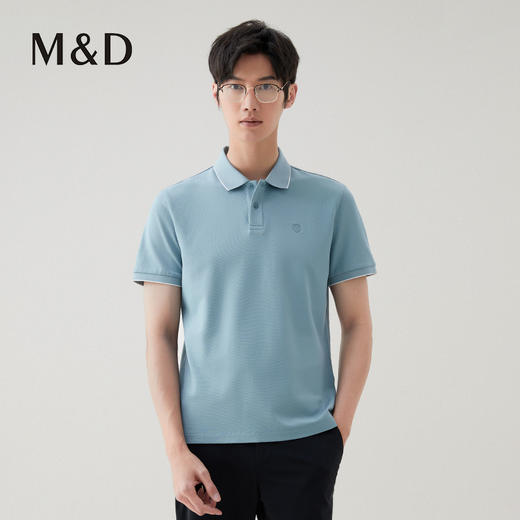 【名盾】翻领短袖T恤MXBL22628B 商品图1