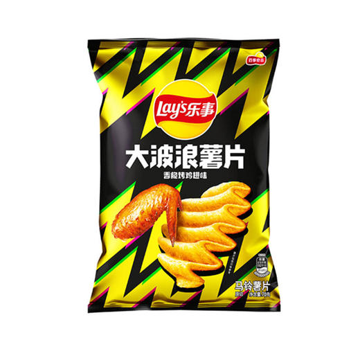 乐事薯片大波浪 香脆烤鸡翅味 70g/袋马铃薯片 商品图1