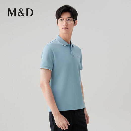 【名盾】翻领短袖T恤MXBL22628B 商品图2