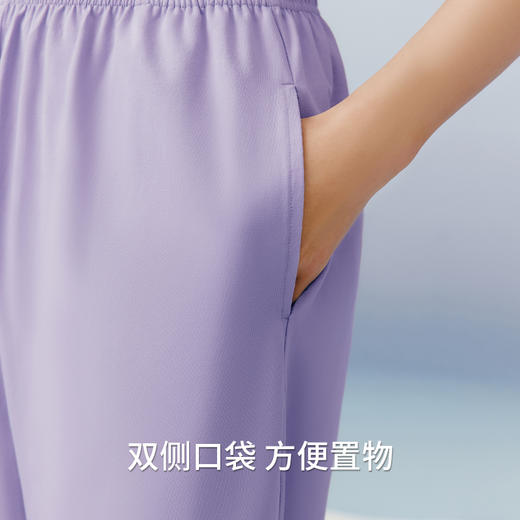 Threegun三枪 【冰泉棉】彩条圆领短袖中裤女士家居套睡衣家居服-82302D021 商品图7