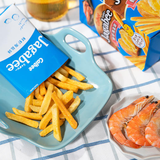 Calbee牌 Jagabee 鲜虾海盐味薯条 (膨化食品) 75克 商品图1