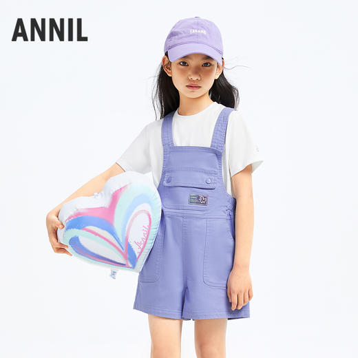 男女童简约透气圆领亲子短袖T恤新款安奈儿童装童装小程序专享EM421146 商品图2