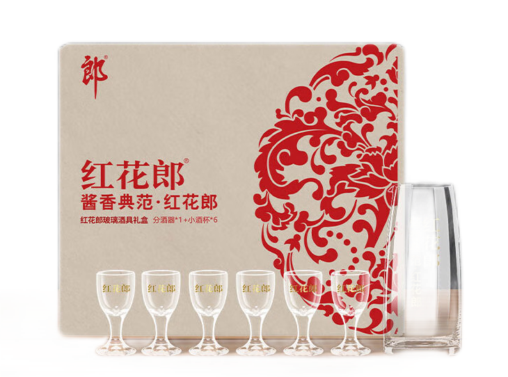 郎酒 红花郎玻璃酒具礼盒（内含1壶6杯）