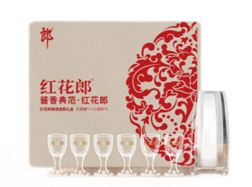 郎酒 红花郎玻璃酒具礼盒（内含1壶6杯）