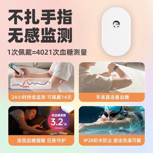 【北大营养师团队福利券专用】2盒动态  硅基动感血糖仪 商品图5