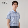 【名盾】大格印花短袖衬衫，清爽舒适，免烫易打理MXBB10612A 商品缩略图2