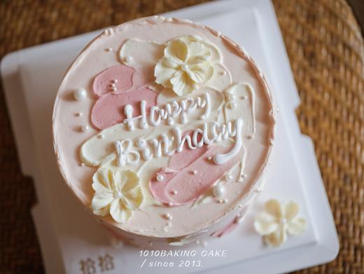 「ins粉白可爱小花」100%动物奶油（附图6寸·提前6小时预订） 商品图2