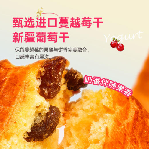 【店长推荐】海鹏伴手礼纯酸奶和面蔓越莓酸奶饼400g 商品图7