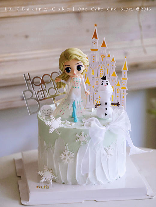 「冰雪奇缘·Elsa艾莎公主」100%动物奶油（附图6寸加高·提前8小时预订） 商品图1