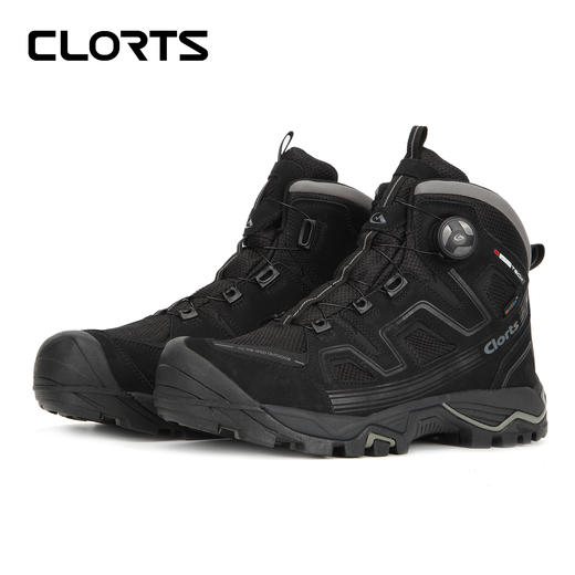 洛弛红自动旋钮鞋带徒步鞋3B051 商品图2