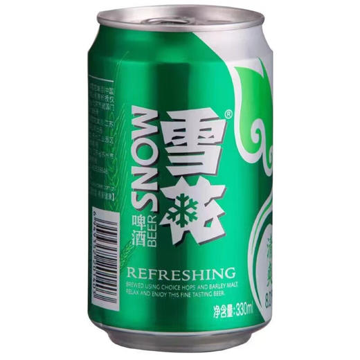 雪花 8°P清爽啤酒 330ml*6听/包 商品图3