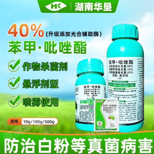 40%苯甲吡唑酯苯醚甲环唑吡唑醚菌酯葡萄白粉病农药杀菌剂杀病菌 商品图4