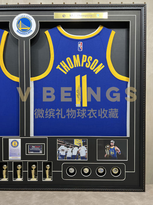 收藏系列 水花兄弟 22年总冠军双装裱 亲笔签名球衣 商品图3