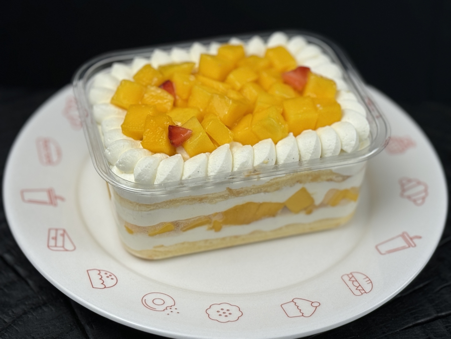 新鲜芒果盒子蛋糕（10点后陆续出）