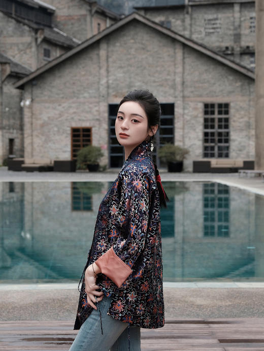 盛唐婧 |真丝宋锦外套(售完不补-不退不换) 商品图5