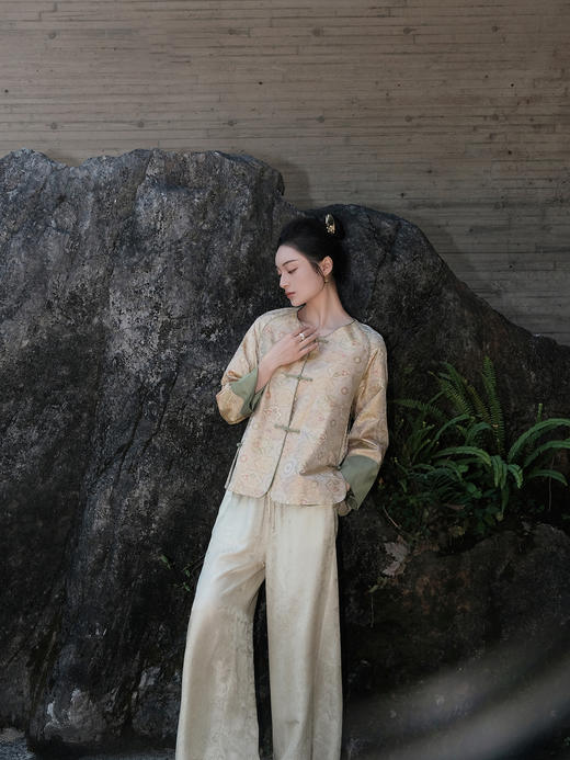 盛唐婧 |真丝宋锦春意盎然外套 商品图6