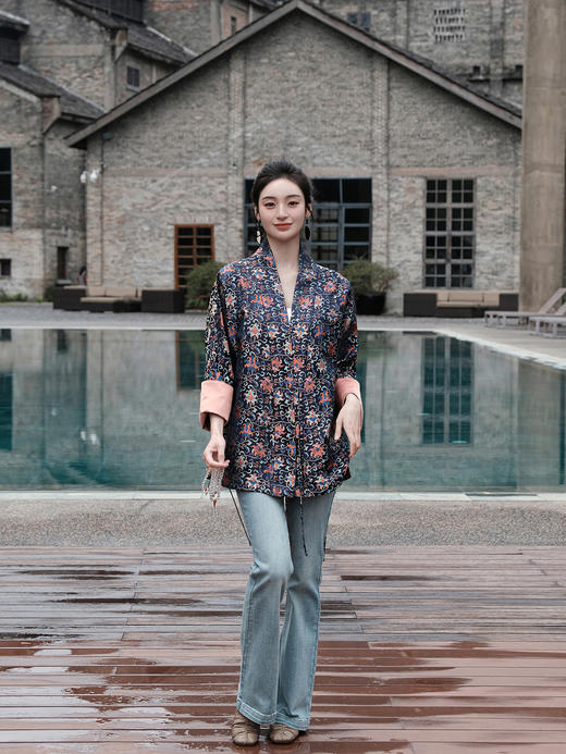 盛唐婧 |真丝宋锦外套(售完不补-不退不换) 商品图6