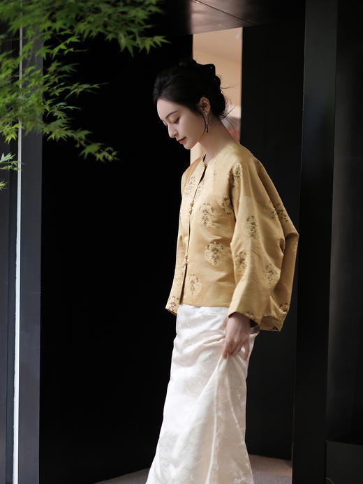 盛唐婧 |龙纹织金宋锦外套 商品图7